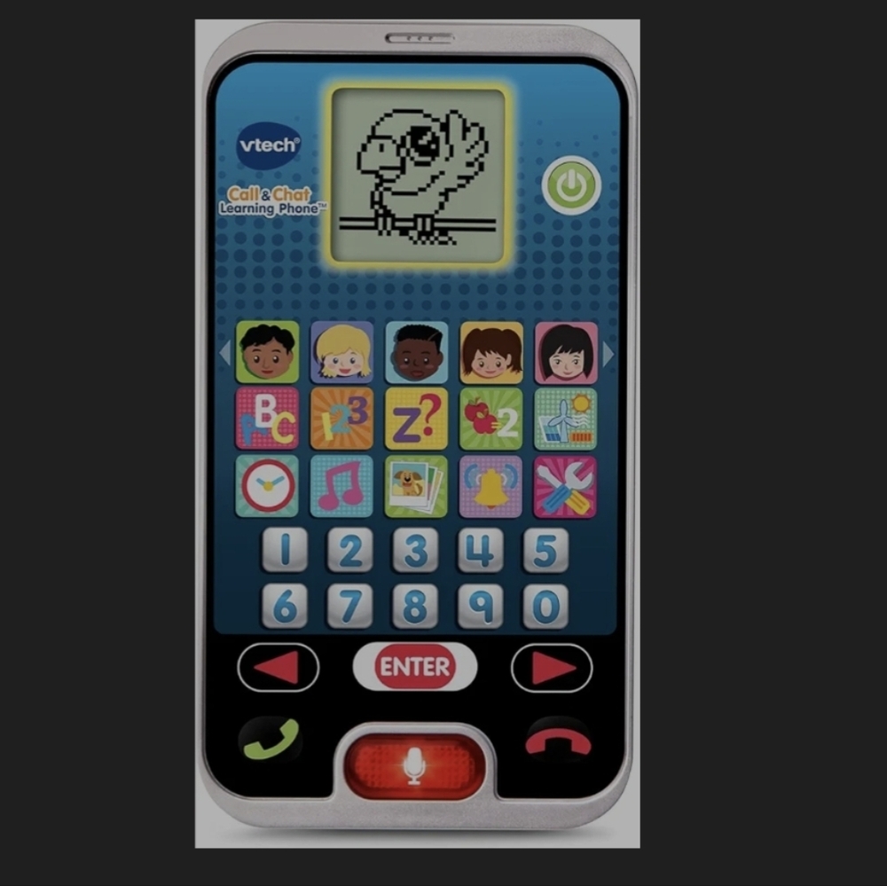 VTech Interactive Learning Phone - Black - Picture 2 of 5